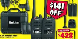 JB Hi-Fi Uniden 5.0W Handheld Radio offer
