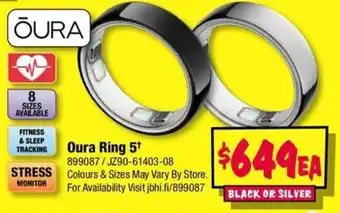 JB Hi-Fi Oura Ring 5t offer