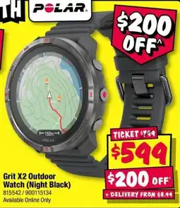 JB Hi-Fi Polar Grit X2 Outdoor Watch (Night Black) offer