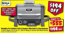 JB Hi-Fi Ninja Woodfire Pro Outdoor Grill & Smoker With Built-In Thermometer offer