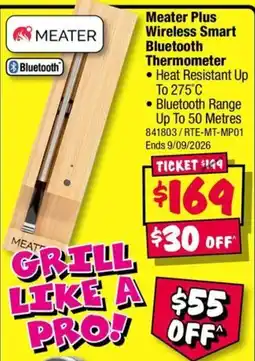 JB Hi-Fi Meater Plus Wireless Smart Bluetooth Thermometer offer