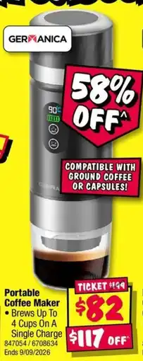 JB Hi-Fi Portable Coffee Maker offer