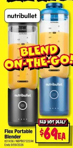 JB Hi-Fi Nutribullet Flex Portable Blender offer