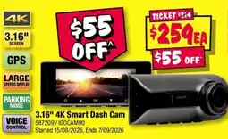 JB Hi-Fi 3.16" 4K Smart Dash Cam offer