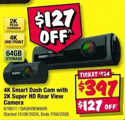 JB Hi-Fi Uniden 4K Smart Dash Cam offer