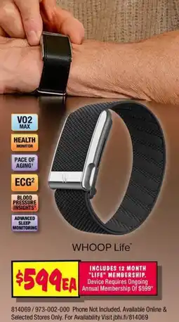 JB Hi-Fi WHOOP Life offer