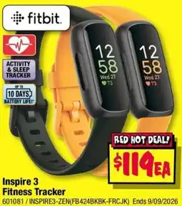 JB Hi-Fi Fitbit Inspire 3 Fitness Tracker offer