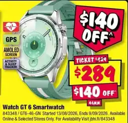 JB Hi-Fi Watch GT 6 Smartwatch offer