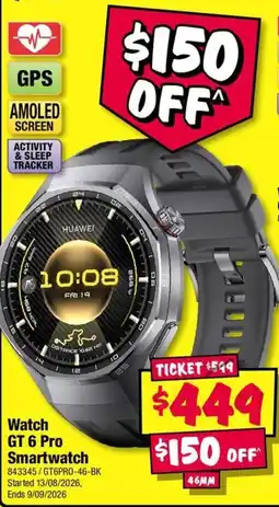 JB Hi-Fi Huawei GT 6 Pro Smartwatch offer
