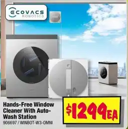 JB Hi-Fi EcoVacs Robotics Hands-Free Window Cleaner With Auto-Wash Station offer