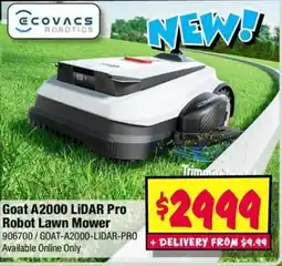 JB Hi-Fi EcoVacs Goat A2000 LiDAR Pro Robot Lawn Mower offer