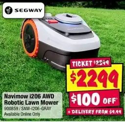 JB Hi-Fi Segway Navimow i206 AWD Robotic Lawn Mower offer