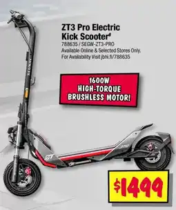 JB Hi-Fi Segway ZT3 Pro Electric Kick Scooter offer