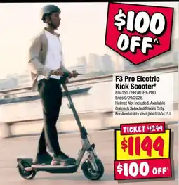 JB Hi-Fi F3 Pro Electric Kick Scooter offer