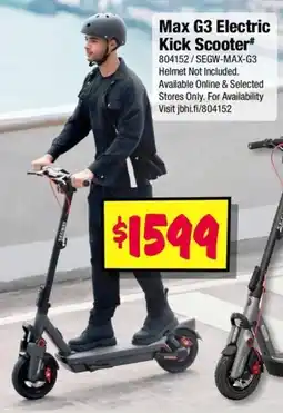 JB Hi-Fi Max G3 Electric Kick Scooter offer