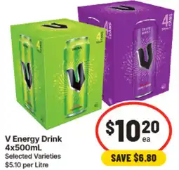 IGA V Energy Drink offer