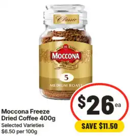 IGA Moccona Freeze Dried Coffee offer