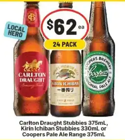 IGA Carlton Draught Stubbies offer