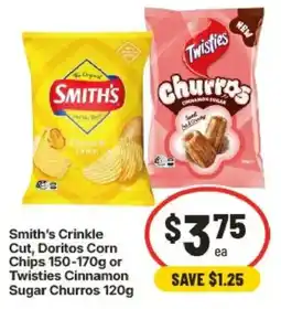 IGA Smith's Crinkle Cut Doritos Corn Chips offer