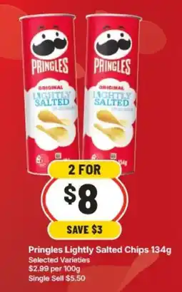 IGA Pringles Lightly Salted Chips offer