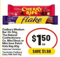 IGA Cadbury Medium Bar offer