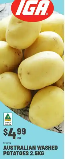 IGA Australian Washed Potatoes offer
