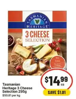 IGA Tasmanian Heritage 3 Cheese Selection offer