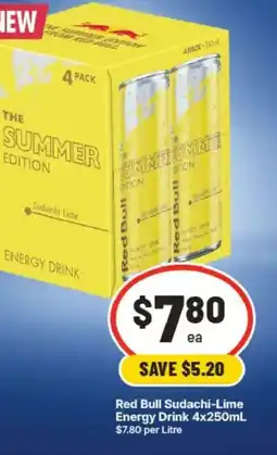 IGA Red Bull Sudachi-Lime Energy Drink offer