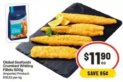 IGA Global Seafoods Crumbed Whiting Fillets offer