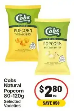 IGA Cobs Natural Popcorn offer