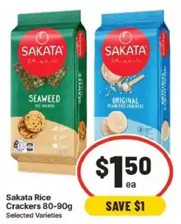 IGA Sakata Rice Crackers Selected Varieties offer