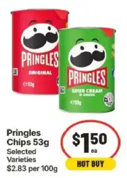 IGA Pringles Chips 53g Selected Varieties offer