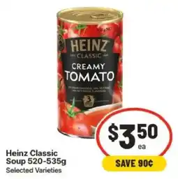 IGA Heinz Classic Soup offer