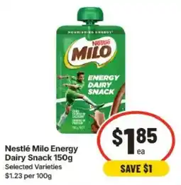 IGA Nestlé Milo Energy Dairy Snack offer
