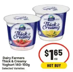 IGA Dairy Farmers Thick & Creamy Yoghurt offer