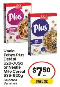 IGA Uncle Tobys Plus Cereal offer