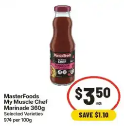 IGA MasterFoods My Muscle Chef Marinade offer