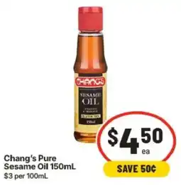 IGA Chang's Pure Sesame Oil offer