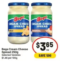 IGA Bega Cream Cheese Spread offer