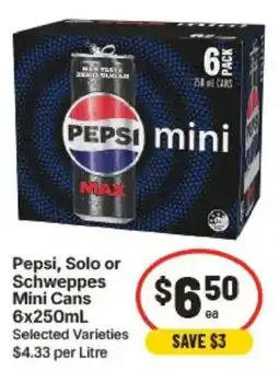 IGA Pepsi mini Cans offer