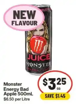 IGA Monster Energy Bad Apple offer