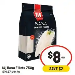 IGA I&j Basa Fillets offer