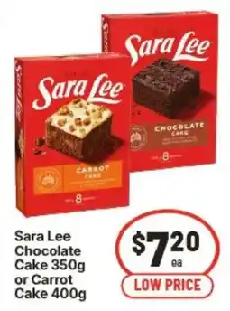IGA Sara Lee Chocolate Cake or Carrot Cake offer