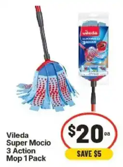 IGA Vileda Super Mocio 3 Action Mop offer