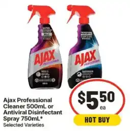 IGA Ajax Professional Cleaner or Antiviral Disinfectant Spray offer
