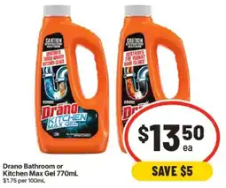 IGA Drano Kitchen Max Gel offer