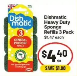 IGA Dishmatic Heavy Duty Sponge Refills offer