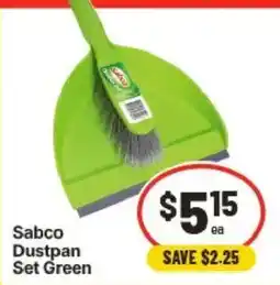 IGA Sabco Dustpan Set Green offer