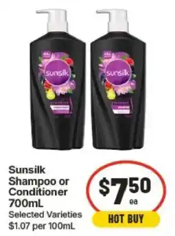 IGA Sunsilk Shampoo or Conditioner offer