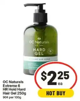 IGA OC Naturals Extreme 6 HR Hold Hard Hair Gel offer